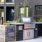 grill stations in stone structures
