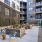 outside courtyard with ample seating and closeness to other amenities