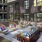 outside courtyard with ample seating and closeness to other amenities